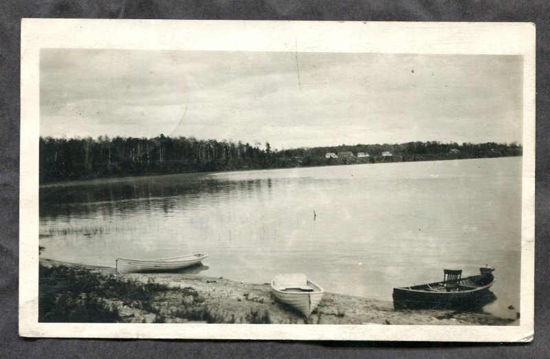 dc1866 - Postmark DEER RIVER Minnesota 1922 Lake. Photo Postcard