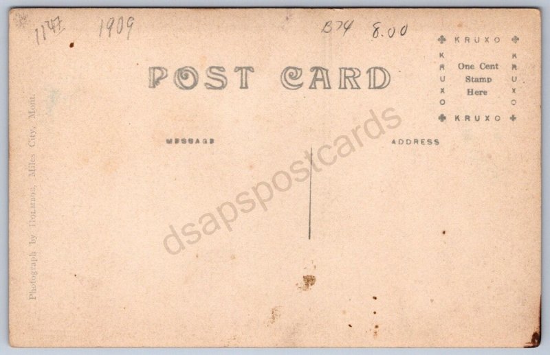 K43/ Miles City Montana RPPC Postcard c1910 Main Street Stores 363