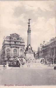 Belgium Brussels Monument Anspach 1907