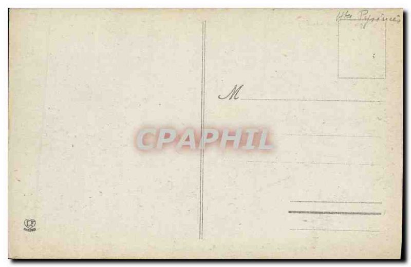 Old Postcard Tarbes The cloister garden Masset