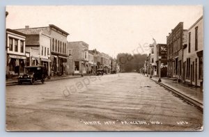 J90/ Princeton Wisconsin RPPC Postcard c1910 White Way Stores  238