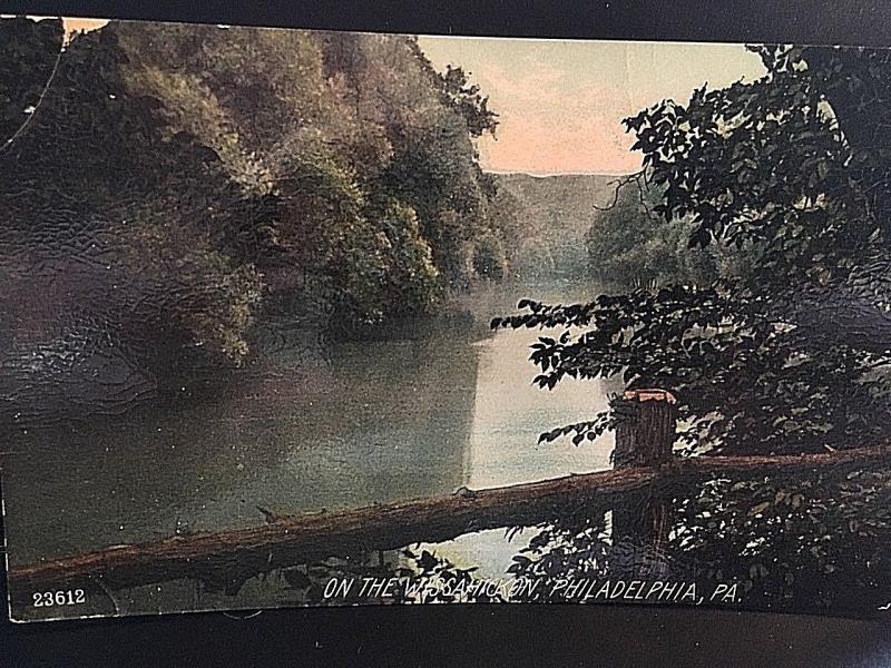 Postcard View of The Wissahickon River , Philadelphia, PA   W1