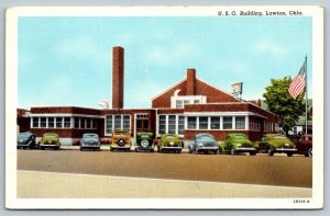 Vintage Oklahoma Postcard - USO Building   Lawton