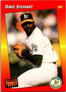 1992 Donruss Baseball Card Dave Stewart Oakland Athletics