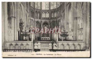 Old Postcard Troyes Cathedral Choir