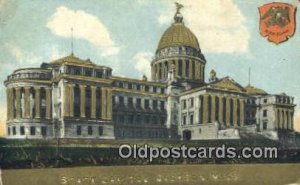 Jackson, Mississippi, MS State Capital USA 1910 a lot of corner wear postal u...