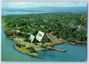 Norway Postcard Concert Kontiki Museum and Snow Farts Museum c1950’s Vintage