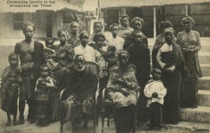 indonesia, TIMOR, Christian Family (1910s) Postcard