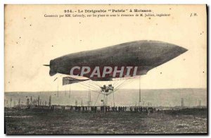 Old Postcard Aviation Airship Zeppelin Patrie Harvest Lebaudy Julliot