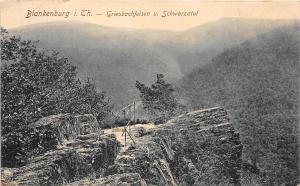 B0849 Germany Blankenburg Griesbachfelsen Schwarzatal used 1911 front/back scan