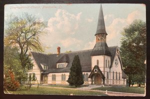 Vintage Postcard 1909 Congregation Church, Plantsville, Connecticut (CT)