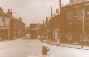 Hawkins Sweet Shop Nottingham Road Ripley Tram Derby Postcard