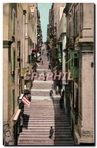 Postcard Old Malta Strada St. Lucia