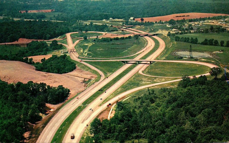Ohio Turnpike Strongsville-Cleveland Interchange 1960