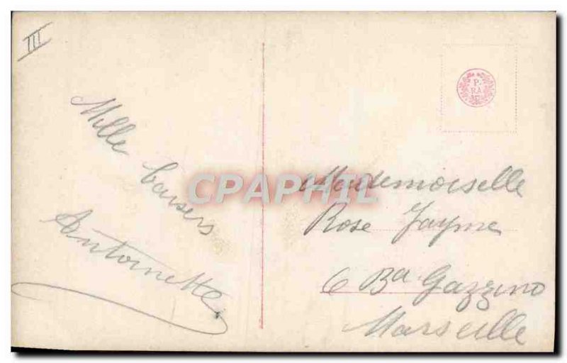 Postcard Old Fashion Woman Hat