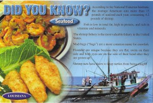 Louisiana Did You Know? Seafood  Average American Eats 15 lbs Seafood Per Year