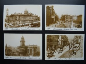 West Midlands 4 x BIRMINGHAM Reproduction Postcards 1890 to 1896 by Frith