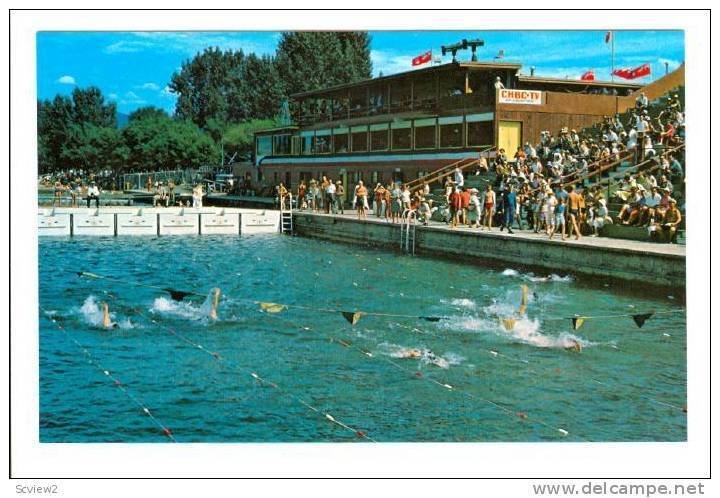 Swimming Race , Ogopogo Pool , KELOWNA , B.C. , Canada , 40-60s