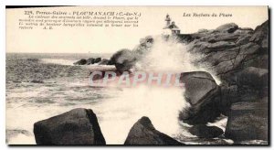 Postcard Old Perrros Guirec Ploumanach C N the Lighthouse Rocks