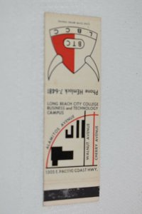 Long Beach City College Business and Technology Campus 20 Strike Matchbook Cover