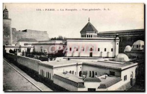 Old Postcard The Paris Mosque Vue Generale
