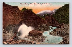 Hydraulic Placer Mining Silver Bow Canyon Juneau Alaska AK UNP  DB Postcard N14