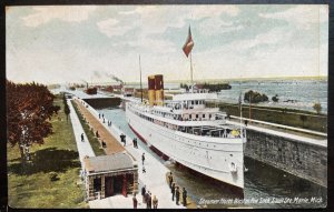Vintage Postcard 1907-1915 Steamer North West, Sault Ste. Marie, Michigan (MI)