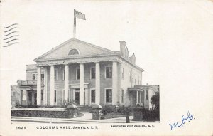 Colonial Hall, Jamaica, Queens, New York, early postcard, used in 1907