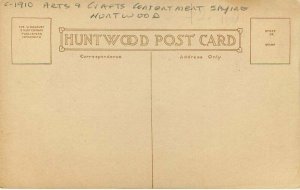 Arts Crafts Contentment Saying Huntwood C-1910 Postcard 6079