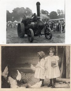 Little Farmers Children Farming Antique Postcard & More