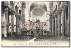 Postcard Old Tours Inside the Basilica of St Martin