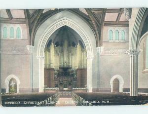 Unused Divided-Back CHURCH SCENE Concord New Hampshire NH G3811