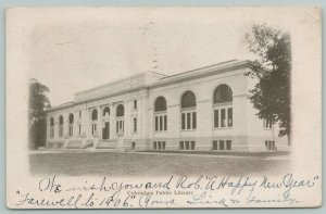 Columbus Ohio~Public Library~c1905 Postcard