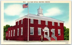 Postcard - United States Post Office - Radford, Virginia