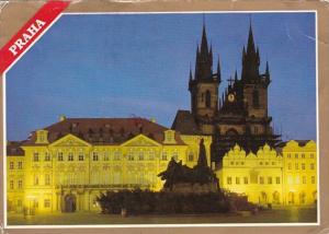 Czech Republic Praha Old Town Square With Tyn Church