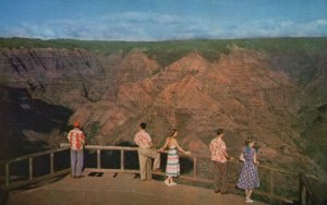 Vintage Postcard Waimea Canyon Hwaii's Scenic Masterpiece Kauai Island Hawaii