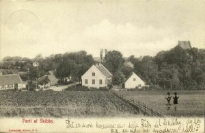 denmark, SKIBBY, Partial View (1907) Postcard