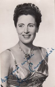 Kay Cavendish BBC Radio On The Keys Desert Island Discs Orig Hand Signed Photo