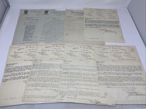 Lot of 8 1910's Antique Letterhead Billhead Typewritten Ephemera Crafting