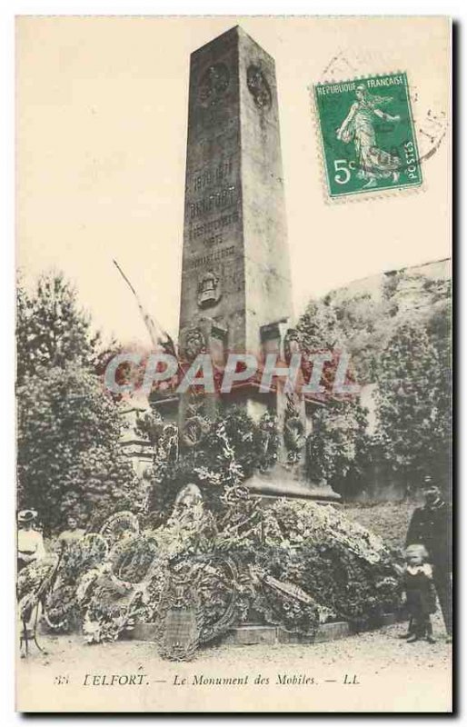 Old Postcard Belfort Mobile Monument