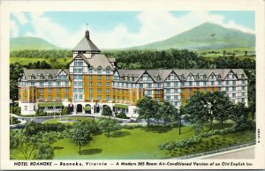 postcard Hotel Roanoke  Virginia