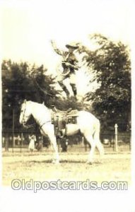 Jr. Eskew Trick Roper Je Ranch Rodeo, Real Photo Western Cowboy Unused 