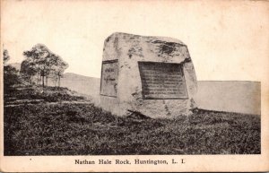 Monuments Nathan Hale Rock Huntington Long Island New York 1916