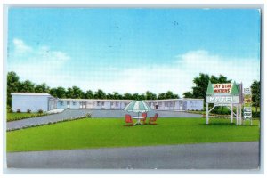 1959 View Of Sky Blue Waters Motel St. Paul Minnesota MN Posted Vintage Postcard