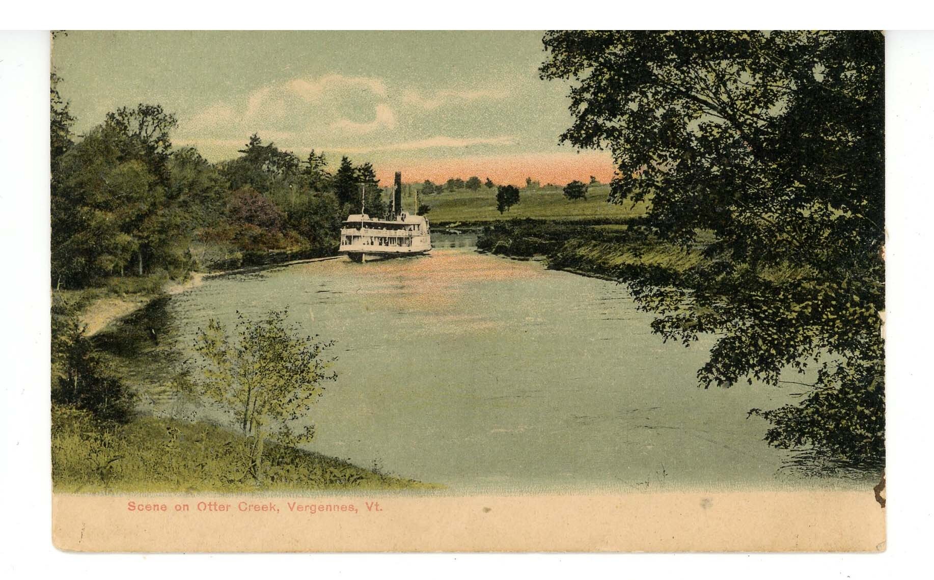 VT Vergennes. Otter Creek Scene United States Vermont Other, Postcard / HipPostcard