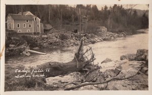 Postcard Cadys Falls VT Looking South