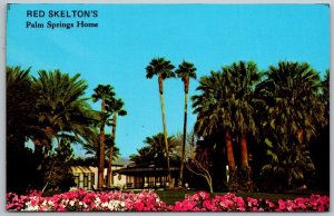 Palm Springs California 1960s Postcard Red Skelton's Home Movie Star Actor