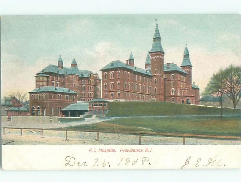 Pre-1907 HOSPITAL Providence Rhode Island RI W6333