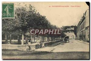 Old Postcard Bourbonne les Bains Place d & # 39Orfeuil