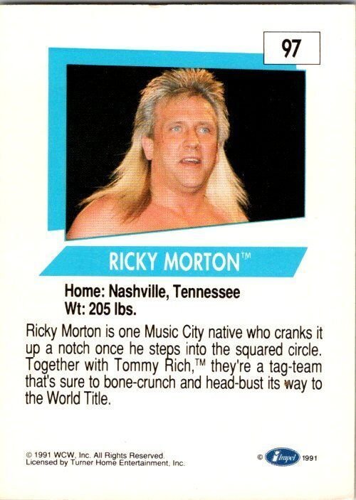 1991 WCW Wrestling Ricky Morton sk2115